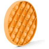 Jucarie senzoriala antistres, Pop It Now, Push Bubble, portocaliu, 12.5 x 12.5 x 1.5 cm